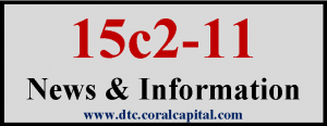 15c2-11 News & Information from Coral Capital Partners